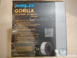 Iweld Gorilla Microflux 131 Nogas inverteres porbeles fogyóelektródás hegesztőgép új, 2 év garancia - kép 11