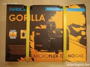 Iweld Gorilla Microflux 131 Nogas inverteres porbeles fogyóelektródás hegesztőgép új, 2 év garancia - kép 13