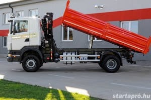 SCANIA R380 - 4X4 Billenőplatós - Darugémes teherautó EURO 4 - kép 3