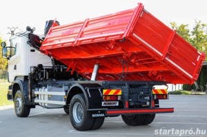 SCANIA R380 - 4X4 Billenőplatós - Darugémes teherautó EURO 4 - kép 5