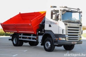 SCANIA R380 - 4X4 Billenőplatós - Darugémes teherautó EURO 4 - kép 6