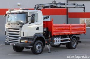 SCANIA R380 - 4X4 Billenőplatós - Darugémes teherautó EURO 4 - kép 9