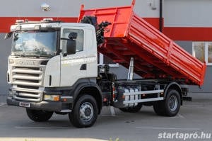 SCANIA R380 - 4X4 Billenőplatós - Darugémes teherautó EURO 4 - kép 2