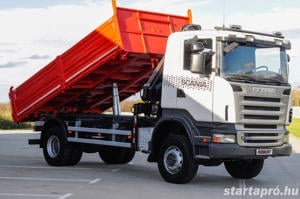 SCANIA R380 - 4X4 Billenőplatós - Darugémes teherautó EURO 4