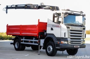 SCANIA R380 - 4X4 Billenőplatós - Darugémes teherautó EURO 4 - kép 8