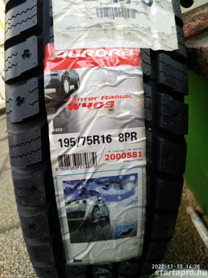 Hankook Aurora W403 195/75R16 C kisteher téli gumi 107/105 P új, 0 km - kép 2