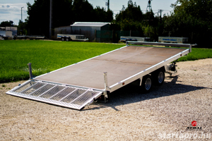 Új SEBAL - 4x2 méteres 2500 kg-os, billenős, hátsó rámpás autószállító utánfutó  - kép 4