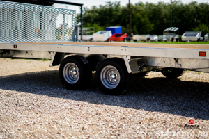 Új SEBAL - 4x2 méteres 2500 kg-os, billenős, hátsó rámpás autószállító utánfutó  - kép 5