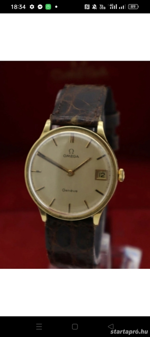 Omega 18 k arany ora - kép 2