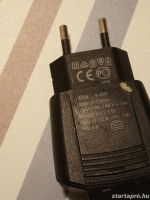 braun s497 tápkábel töltő adapter eladó 3000ft óbuda teszteletlen output 12V  Dc 400ma személyes átv - kép 4