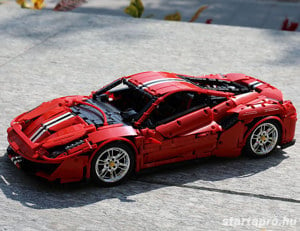 Lego komp. Technic Ferrari 488 GTR Pista 3600db 1:8 Supercar Lepin ÚJ