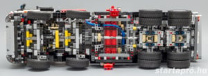 Lego komp. Technic 42043 Mercedes Arocs 2793db kamion teherautó + motor Lepin ÚJ - kép 5