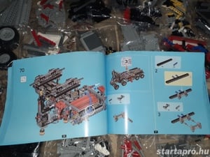 Lego komp. Technic 42043 Mercedes Arocs 2793db kamion teherautó + motor Lepin ÚJ - kép 13