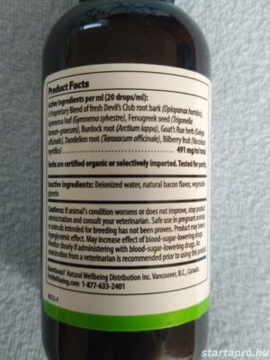 Macska+kutya vércukor csökkentő Blood Sugar Gold csepp inzulin helyett USA gyártmány 118ml bontatlan - kép 5