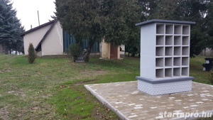 EU szabvány műkő urnatartó rekesz 5x4-es, 20 szimpla fakkos 1 db - kép 6