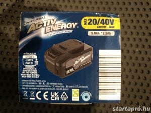 Ferrex Activ Energy Aldi 20 V 5 Ah litium-ion akkumulátor új 2 év garancia - kép 7