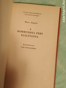 Friedrich Engels, Karl Marx: A kommunista kiáltvány 3000ft óbuda A kommunista kiáltvány A KOMMUNISTA - kép 4