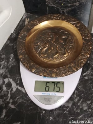 Hagyatékből eladó 17cm bronz tál 9000ft óbuda Eladó bronz tál falitál stb korának megfelelő állapotb - kép 2