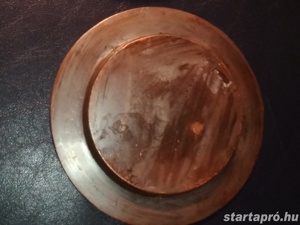 hagyatékból görög mintás bronz hamutál eladó 25000ft óbuda 12cm átmérő súlya 220gr   - kép 5