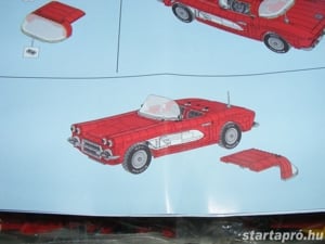 Lego komp. Creator Icons 10321 piros Chevrolet Corvette 1210db Lepin ÚJ - kép 5