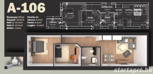 Tiszaújvárosban ízléses, erkélyes új lakás kiadó!  - kép 12