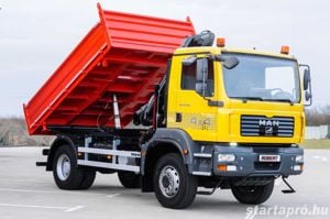 MAN TGM 18.280 - 4X4 Billenőplatós - Darugémes teherautó EURO 4 - kép 4