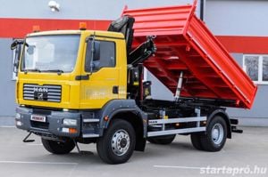 MAN TGM 18.280 - 4X4 Billenőplatós - Darugémes teherautó EURO 4 - kép 5