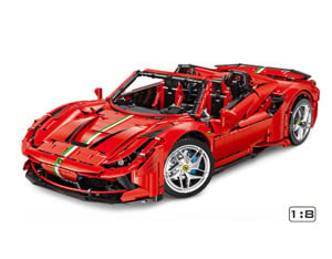 Lego komp. Technic Ferrari F8 Tributo 1:8 Supercar 3781db Lepin ÚJ