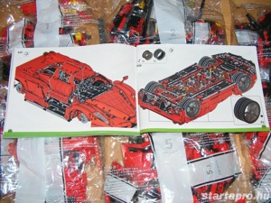 Lego komp. Technic Ferrari Enzo 1:8 Supercar 4300db Lepin ÚJ - kép 12