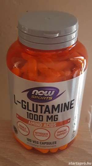 Új, vontatlan L-Glutamine 500 mg - 120 kapszula