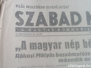 Szabad Nép 1947. április 15 hagyatékból 3000ft óbuda Szabad Nép 1947. április 15, használt, a képeke - kép 4