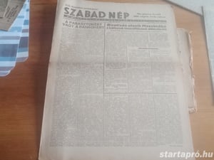 Szabad Nép 1948. május 15 hagyatékból 3000ft óbuda Szabad Nép 1948. május 15 használt, a képeken lát - kép 4