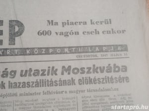 Szabad Nép 1948. május 15 hagyatékból 3000ft óbuda Szabad Nép 1948. május 15 használt, a képeken lát - kép 2