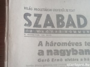 Szabad Nép 1947. május 2  hagyatékból 3000ft óbuda Szabad Nép 1947. május 2 használt, a képeken láth - kép 3