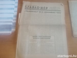 Szabad Nép 1947. május 26  hagyatékból 3000ft óbuda Szabad Nép 1947. május 26 használt, a képeken lá - kép 4