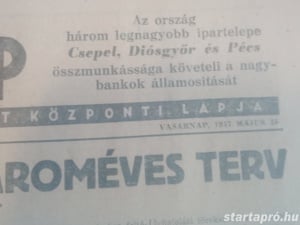 Szabad Nép 1947. május 26  hagyatékból 3000ft óbuda Szabad Nép 1947. május 26 használt, a képeken lá - kép 2