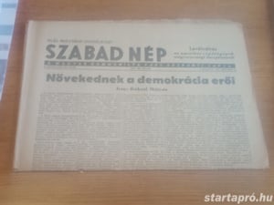 Szabad Nép 1947. október 19  hagyatékból 3000ft óbuda a képeken látható állapotban személyesen óbudá - kép 1