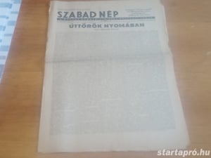 Szabad Nép 1948. május 16  hagyatékból 3000ft óbuda a képeken látható állapotban személyesen óbudán  - kép 4