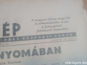 Szabad Nép 1948. május 16  hagyatékból 3000ft óbuda a képeken látható állapotban személyesen óbudán  - kép 2