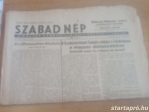 Szabad Nép 1948. április 25  hagyatékból 3000ft óbuda a képeken látható állapotban személyesen óbudá - kép 1