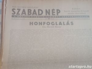 Szabad Nép 1948. március 28  hagyatékból 3000ft óbuda a képeken látható állapotban személyesen óbudá - kép 1