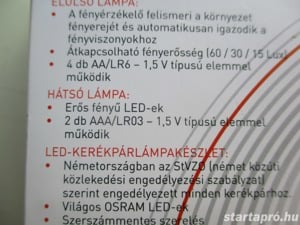 LED-es kerékpár lámpa szett eladó! - kép 10