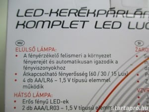 LED-es kerékpár lámpa szett eladó! - kép 11