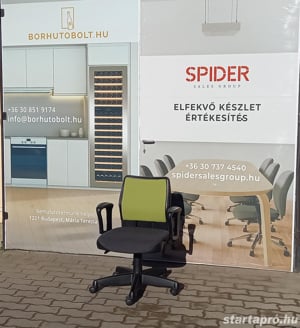 Steelcase Strafor irodai forgószék, gurulós szék, zöld színű- használt - kép 4