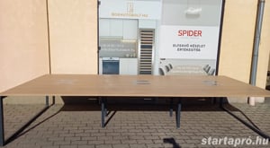 Steelcase íróasztal sziget, munkaállomás - 6 fős, tölgy - használt - kép 3