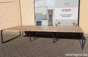 Steelcase íróasztal sziget, munkaállomás - 6 fős, tölgy - használt - kép 5