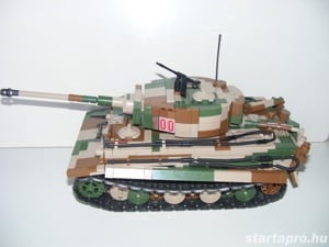 Lego 2. Világháborús német Tigris Tiger-I tank 17x34x16cm 2280db + 6 katona  ÚJ - kép 8