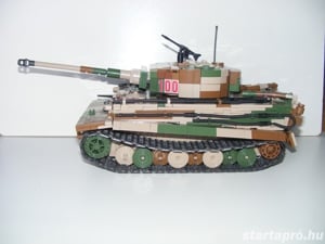 Lego 2. Világháborús német Tigris Tiger-I tank 17x34x16cm 2280db + 6 katona  ÚJ - kép 6