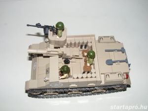 Lego 2. világháborús Amerikai US M7B1 Priest tank 700db 20x11x12cm + 3 katona ÚJ - kép 8