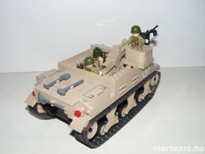 Lego 2. világháborús Amerikai US M7B1 Priest tank 700db 20x11x12cm + 3 katona ÚJ - kép 7